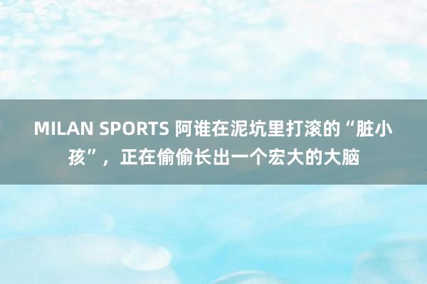 MILAN SPORTS 阿谁在泥坑里打滚的“脏小孩”，正在偷偷长出一个宏大的大脑